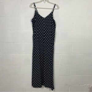 GAP Sundress‎ Maxi Black Print Flowy Bohemian Vacation Travel Beach Size XXL
